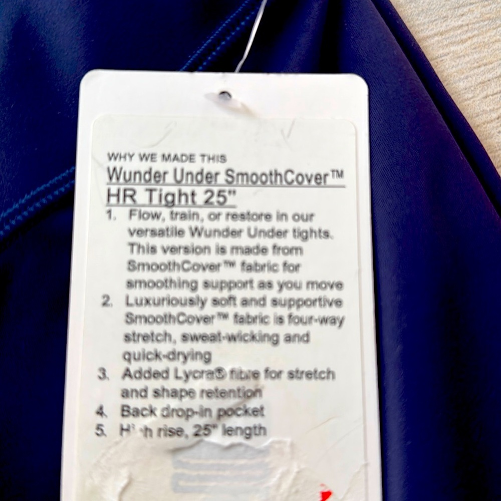New Wunder Under SmoothCover HR 25” legging 8 Navy